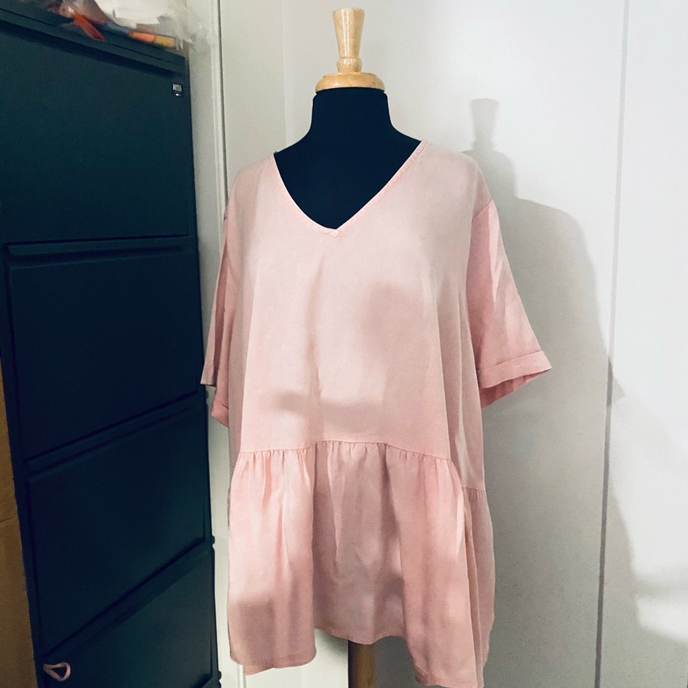 Rayon Pink Top